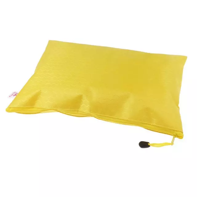 Papel impermeable bolsa de documentos carpeta organizador amarillo