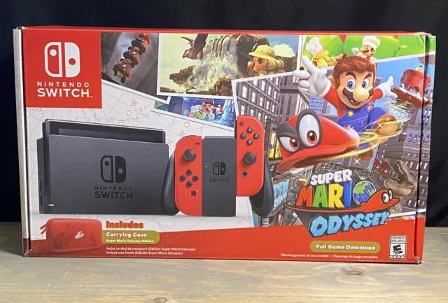 Nintendo Switch 32GB Super Mario Odyssey Edition Bundle Red Joy-Con  HACSKADLC - Best Buy