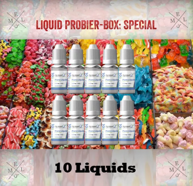 my-eLiquid Special Liquid Probierbox 10x10ml E-Zigarette Premium Liquid | MEL