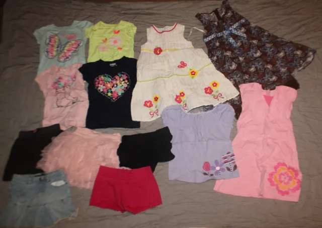 Girls Spring summer clothes lot size 6 6X  clothes 13 pc