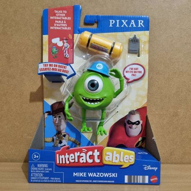 DISNEY PIXAR INTERACTABLES Dug & Mike Wazowski Talking Action Figure ...