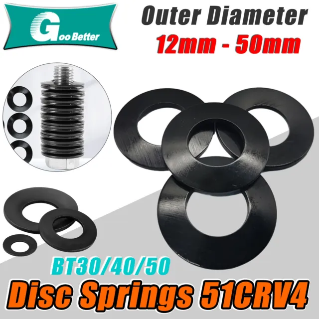 TB30/40/50 Belleville Spring Compression Washer Disc Springs 12mm-50mm，For Shaft