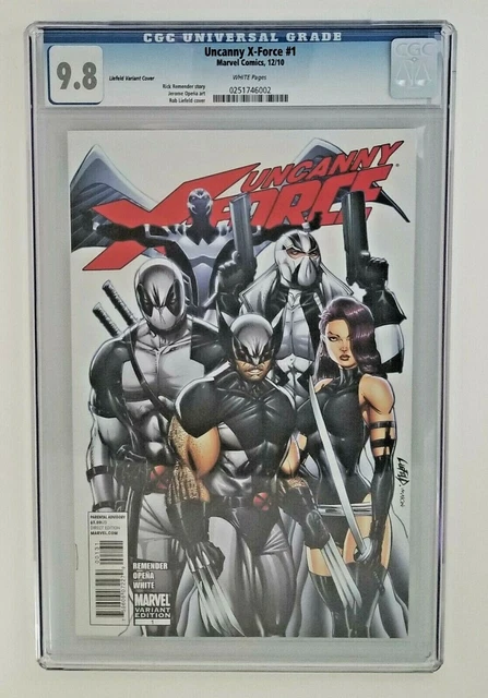 Uncanny X-Force #1 - CGC 9.8 White Pages Liefeld 1:50 Variant Marvel Comics 2010