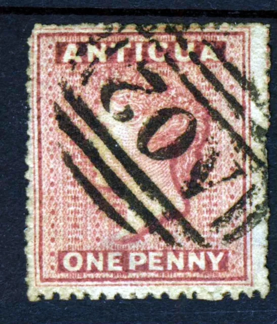ANTIGUA Queen Victoria 1863 1d. Rosy Mauve Perf 14 Wmk Small Star SG 5 VFU