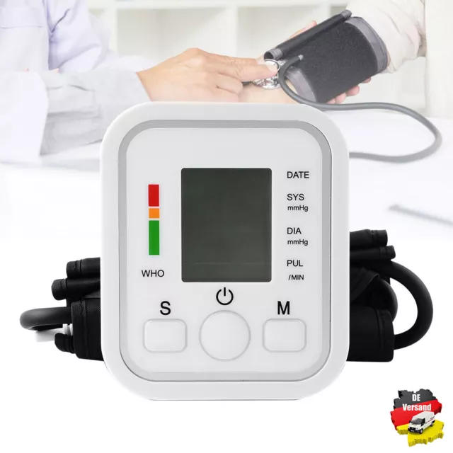 Oberarm-Blutdruckmessgerät vollautomatisch Digital Blutdruck Monitor Pulsmesser