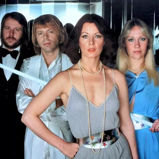 Iconic  Large Photo ABBA  Good Condition