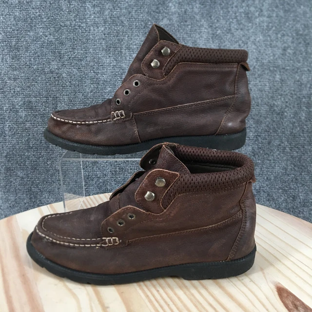 THOM MCAN BOOTS Mens 10 Chukka Ankle Booties Brown Leather Moc Toe Casual 65.99 PicClick