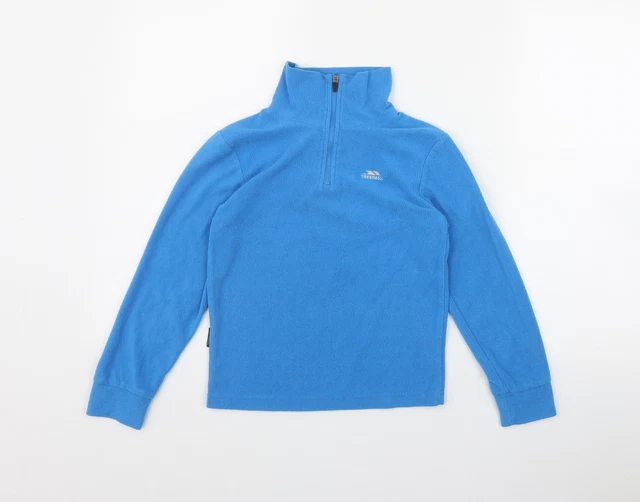 Felpa pullover blu poliestere Trespass ragazzo taglia 7-8 anni cerniera