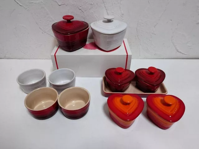 Le Creuset Ramequín D'Amour Cocotte Redondo Juego de Gres Usado