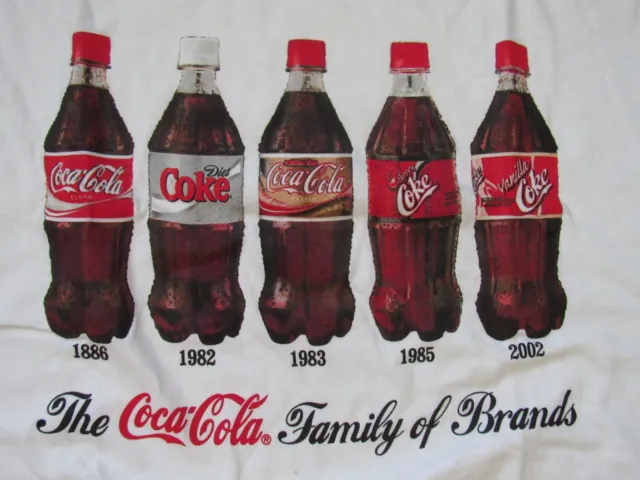"The Coca Cola Family Of Brands" T-Shirt Size Xl/Tg  Heavyweight - Brand New