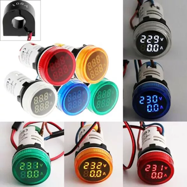 AC50-500V 0-100A LED Digital Voltmeter Spannungsmesser Anzeige Amperemeter