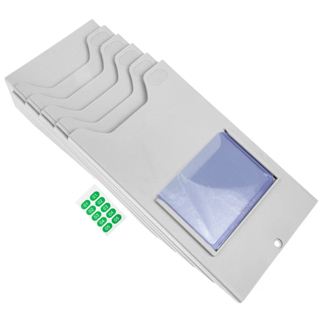 MATERIAL CARD RACK Time Wall Holder Shelf Goods Cards Organizer