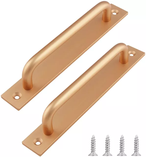 2pc 9.6" Rustic Slide Barn Door Handles Flush Handle Pulls Knobs for Gate Garage