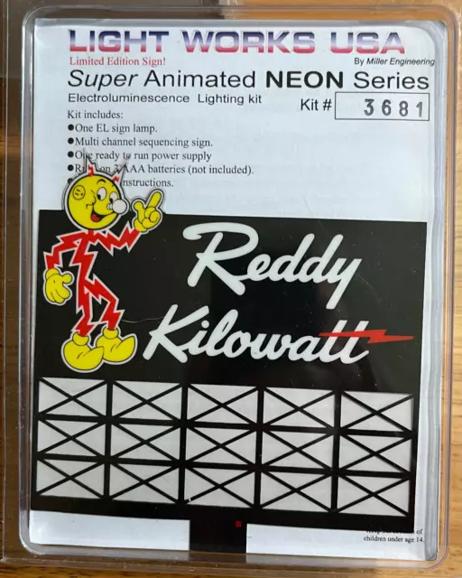 Miller Engineering  'Reddy Kilowatt' Billboard Sign (HO/N Scale) NIB