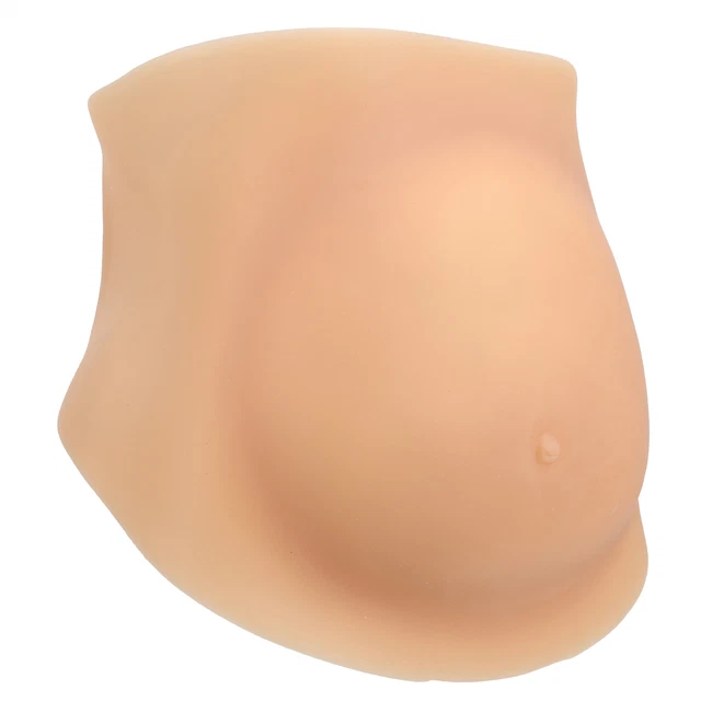 (L For 5-6 Months) Fake Pregnancy Belly Silicone And Silk Floss Pregnant