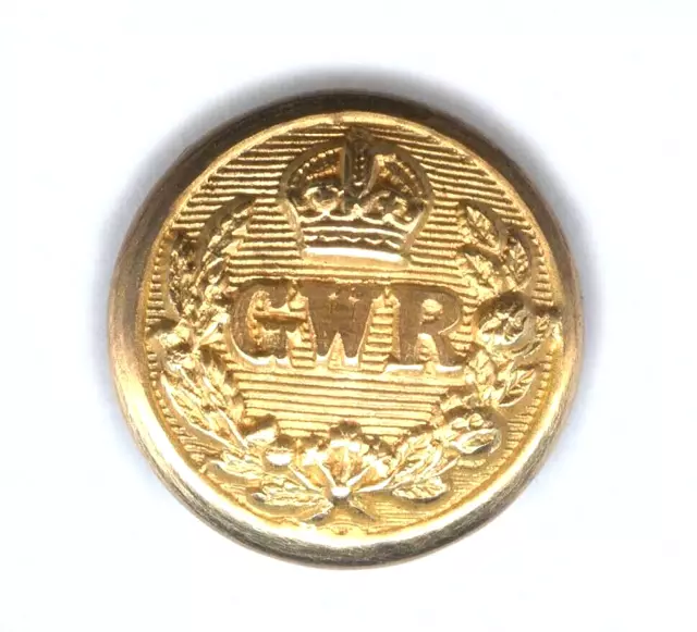 Great Western Railway Senior Staff Small Gilt Button