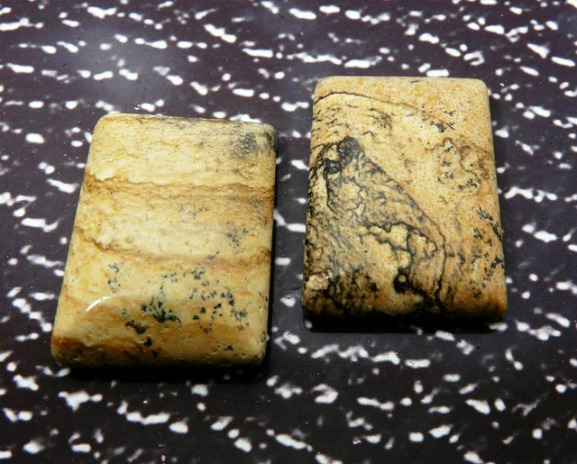 55.95 Ct Natural Mixed Shape Cabochon Picture Jasper Loose Gemstones