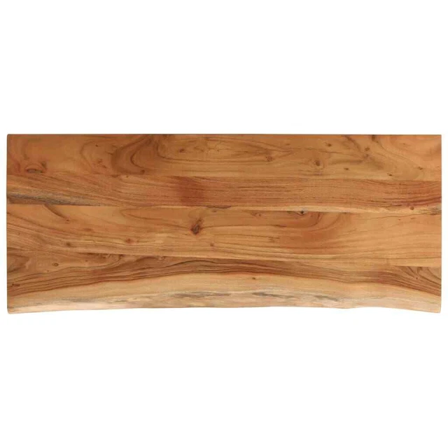 TABLE TOP 90X40X2.5 cm Rectangular Solid Wood Acacia Live Edge £97.56