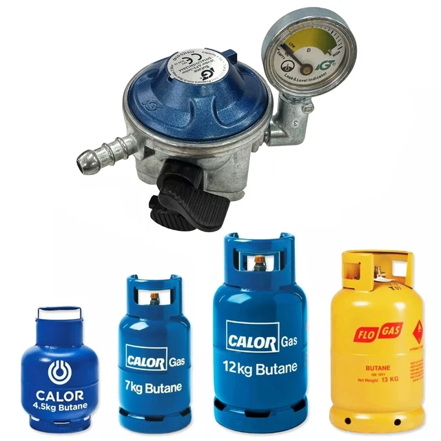 Butane Gas Regulator For Calor 21mm Clip On Bottle 29MBAR - Foto 10
