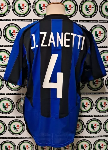 New J.zanetti Inter 2003/2004 Shirt Nuova Maglia Calcio Football Soccer Trikot