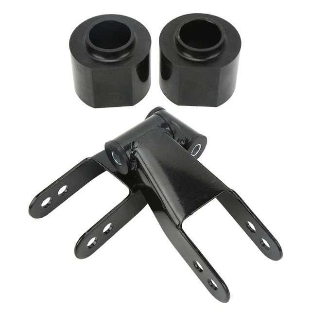 Front Leveling Lift Kit Spacers For 2007-2018 Chevy Silverado/GMC Sierra 1500 - 1.5 Inch Lift, Black, CNC Machined