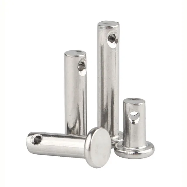 Dowel Pins Flat Head Cylindrical Pin Shaft Pin Stainless Steel  M3M4M5M6M8M10M12