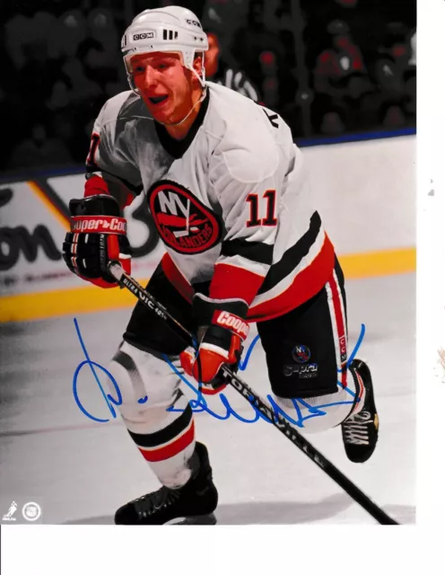 Darius Kasparaitis Signed Reebok New York Islanders Jersey Licensed Jsa Coa