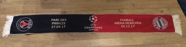 Écharpe PSG / Parma - 1/4 Finale Coupe d'Europe 21 Mars 1996 - Football Vintage