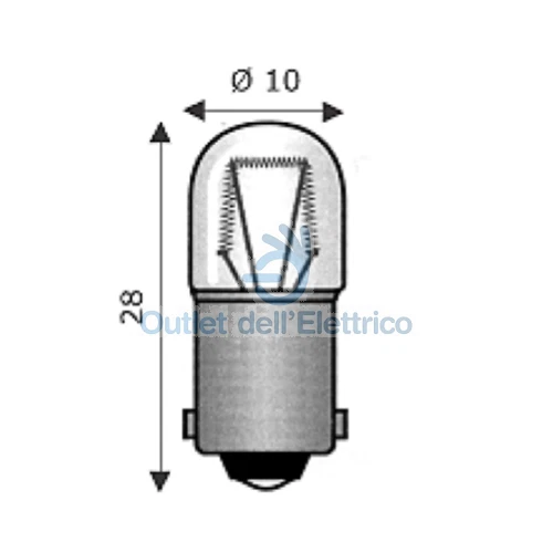Wimex Lampe BA9S 10X28 48V 2.00W 4101130