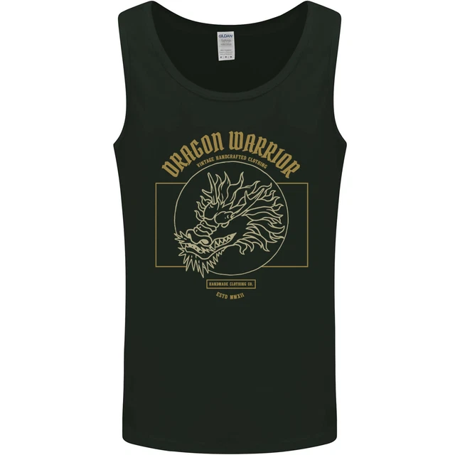 Dragon Warrior Samurai Japan Japanese Mens Vest Tank Top