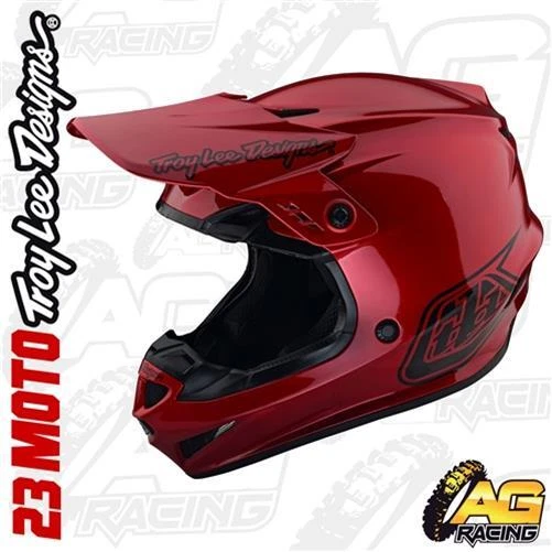Troy Lee Designs 2023 Helm GP mono rot MX Motocross Quad Enduro ATV