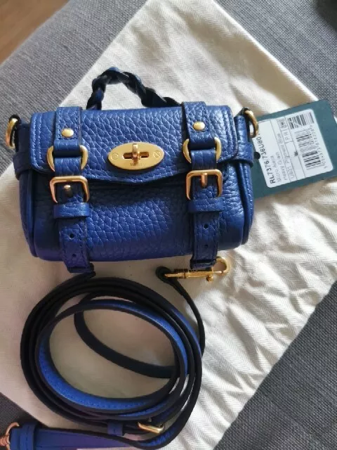 Brand New Mulberry Micro Alexa Heavy Grain Pigment Blue RRP395