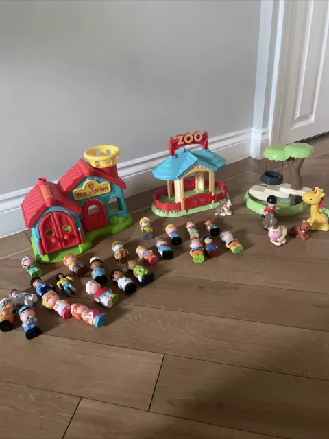 ELC Happyland Bundle people, fire station, zoo, animals massive