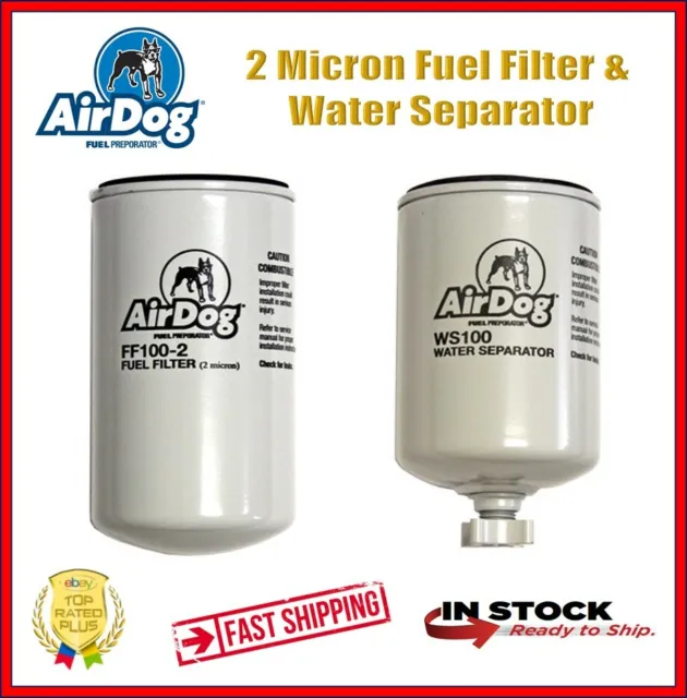 AirDog Pureflow 2 Micron Fuel Filter + Water Separator FF100-2 / WS100