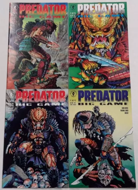 *Predator Big Game #1-4 1 2 3 4 Complete Set Lot*(Dark Horse, 1991)*Movie*Nm/Vf*