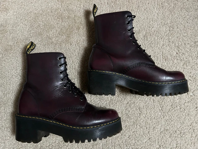Ankle Boots Shriver Hi Lace Boots Burgundy Dr Martens Shriver High Top - Main Image