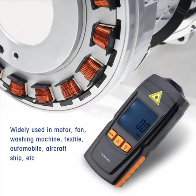 Digital Tachometer Speed Measuring Photoelectric Non-contact Motor Rotate Meter