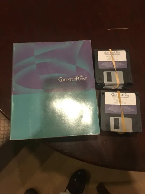 $10k CounterPoint Business Software from Synchronics. 20+ Disks & Manual .POS.