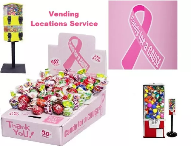 Hot New locations for Vending Route Display Honor Box placements to sell Candies