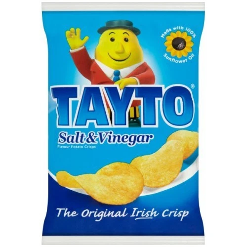 Tayto Cheese And Onion Crisps From Ireland – 24 X 25g Packs