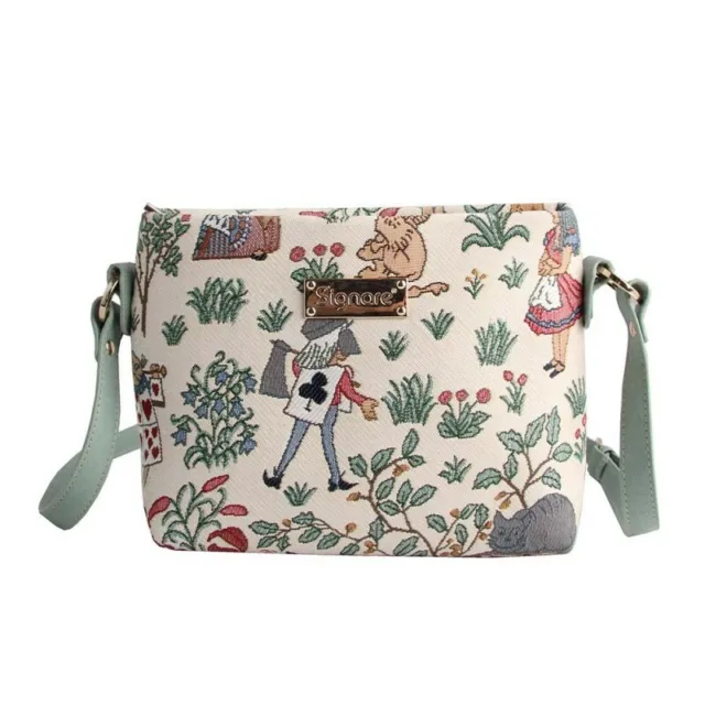 Signare Tapestry Alice in Wonderland Cross Body Bag for Women