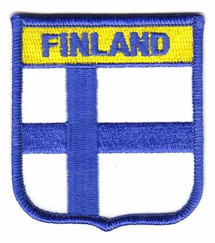 Wappen Aufnäher Patch Finnland Flagge Fahne