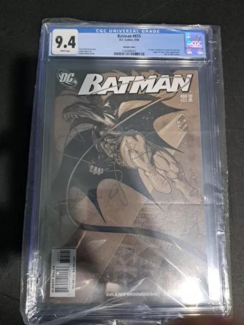 Batman #655 Andy/Adam Kubert Variant CGC 9.4 NM 1st Damian Wayne (2006 DC) HtF