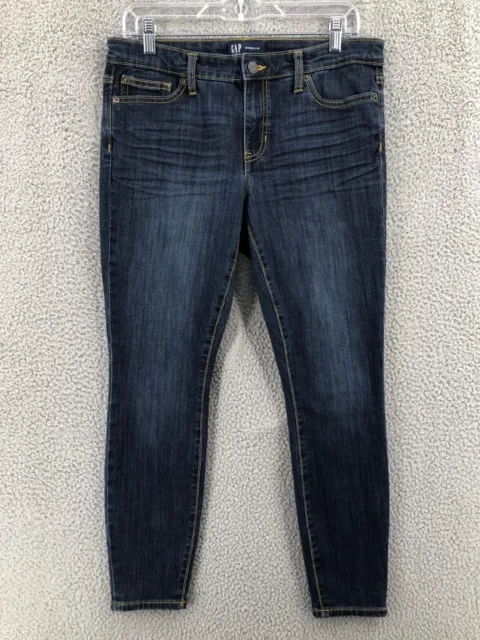 Gap Skinny Jeans Legging Women's Size 29 Regular Stretch Dark Wash Denim 5913