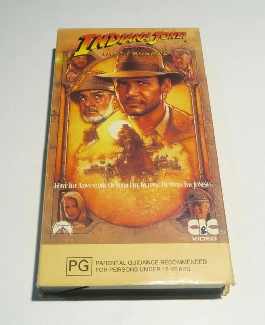 INDIANA JONES THE Last Crusade VHS Tape, 1989 Aussie PAL