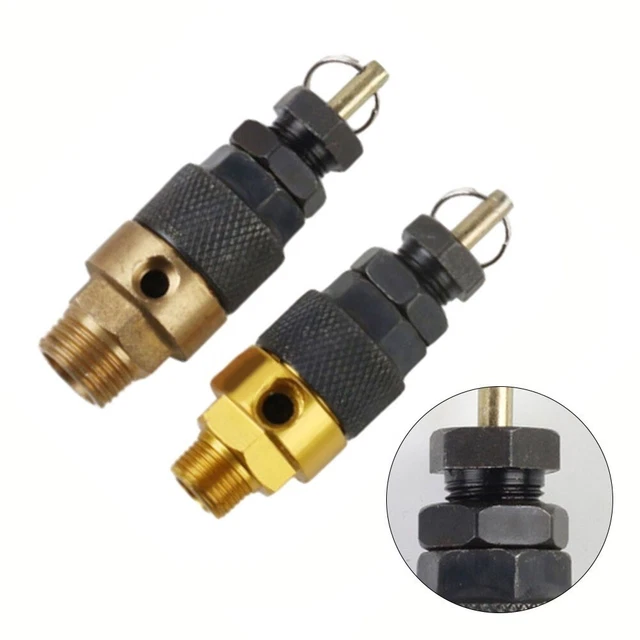 Soupape De Sécurité Othmro 130 PSI Pour Compresseur Air - Valve De Décharge Pression Filet Mâle 21/64