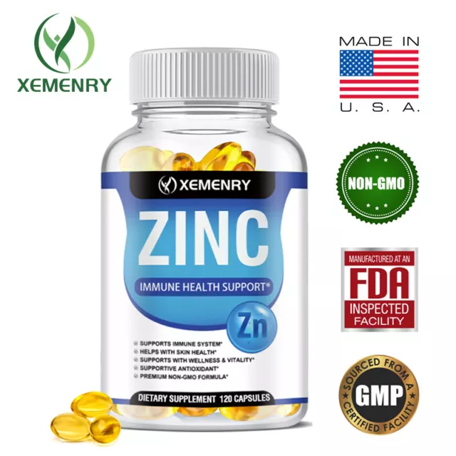 Zinc (óxido / citrato) 50 mg - salud de la piel, antioxidantes, metabolismo, apoyo inmunológico