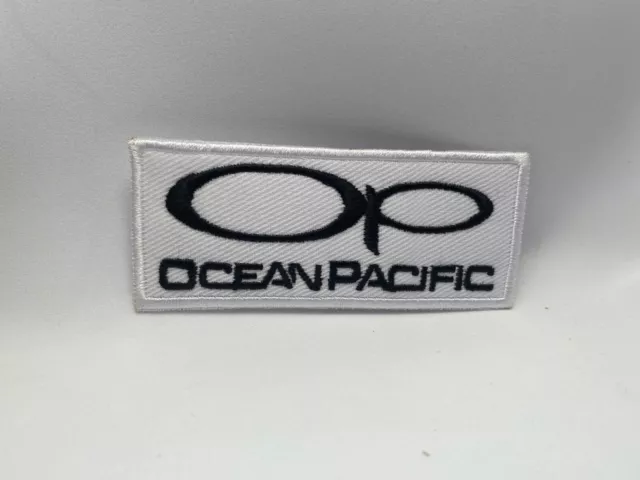 Nuevo Parche Ocean Pacific Hierro Bordado En/Costura En Nombre Etiqueta 1-1/2 X 3-1/2