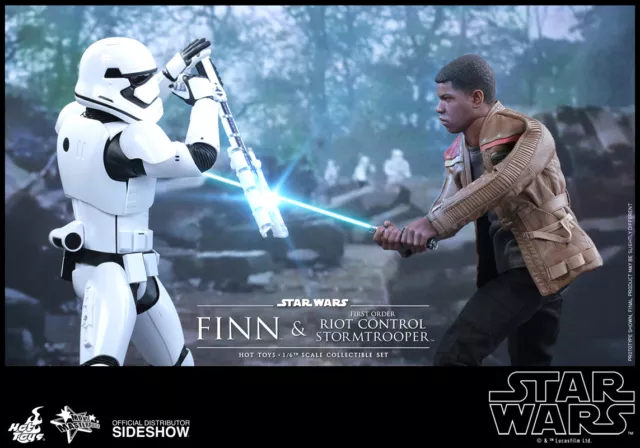 Finn Riot Control Stormtrooper Star Wars Episode VII MMS346 12" Figur Hot Toys