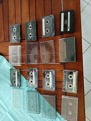 lot 8 K7 AUDIO-TDK-fuji-sony-agfa-cassette audio tape-vintage ! 